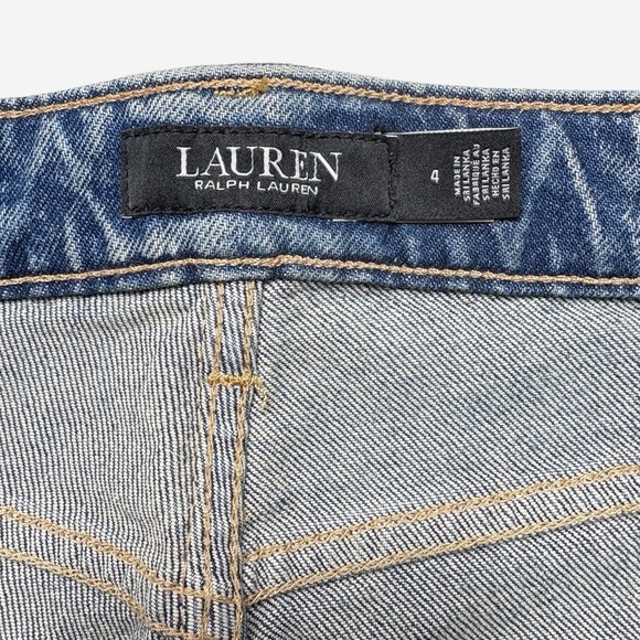 Lauren Ralph Lauren Black Label Mid Rise Straight Leg Jeans Size 4 (4x32) NWOT - Picture 11 of 14